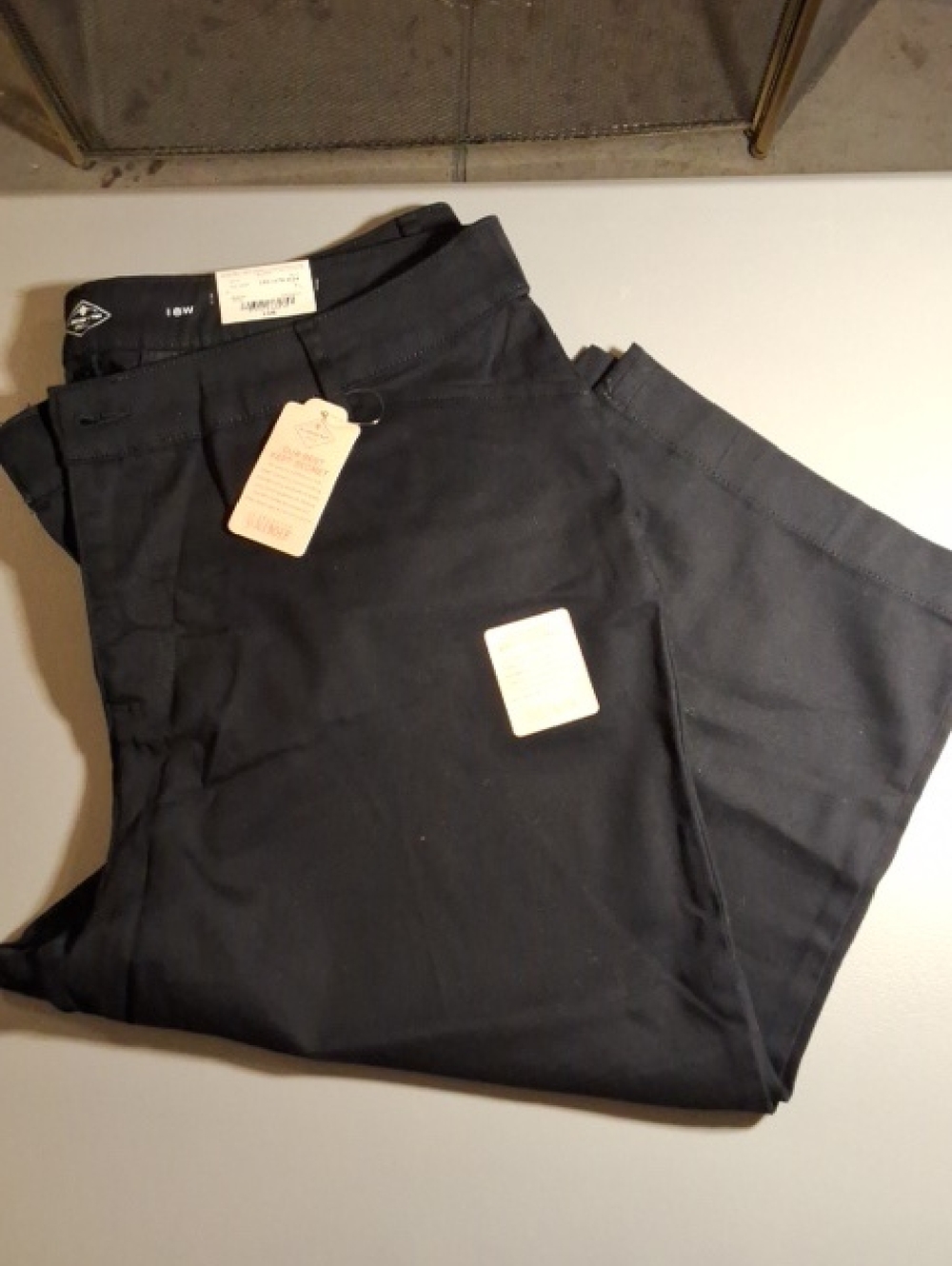 St. John's Bay Men's Black Chino Pants